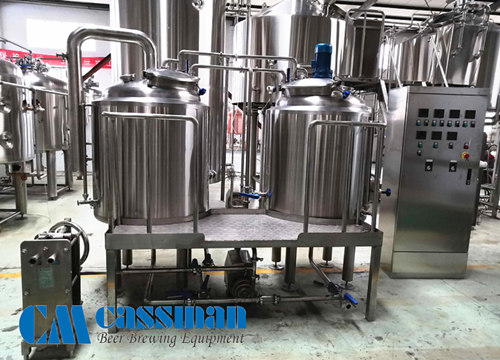 300-литровая пивоваренная система с двумя сосудами для пивоваренного паба